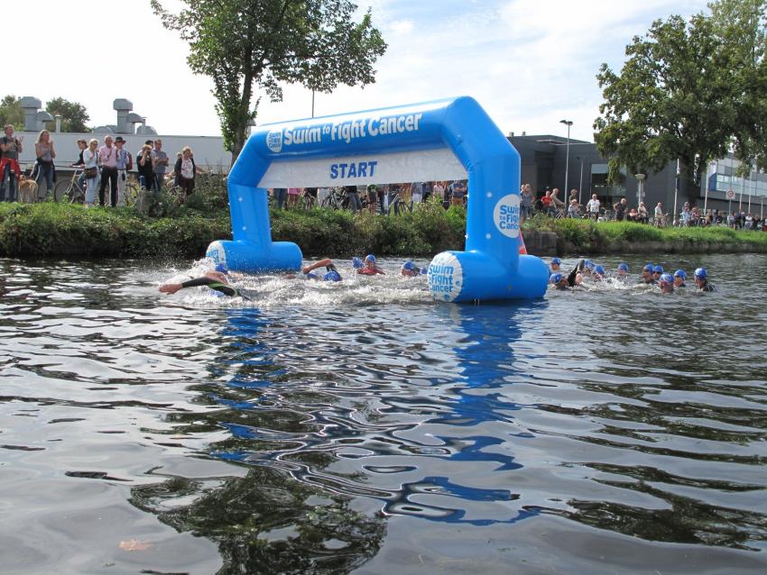 Startpunt race in het kanaal