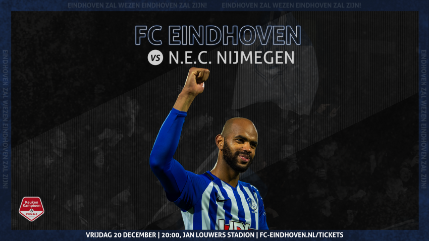 wedstrijdaffiche FC Eindhoven - N.E.C. Nijmegen