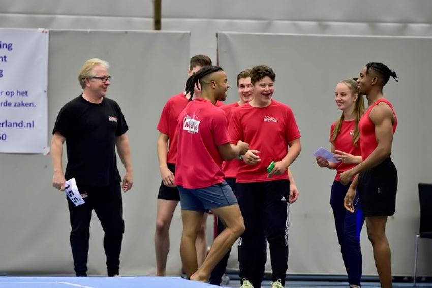 Tom van My Gymclub in beweging met turners