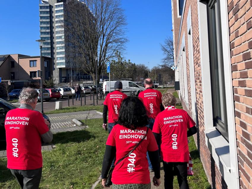 Mensen die via Fysiotherapie de Jong trainen voor de Your Marathon Challenge
