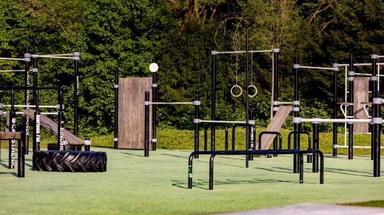 Urban Sportpark calisthenics park, klik voor een vergroting