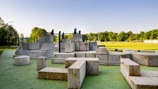 Urban Sportpark freerunning, klik voor een vergroting