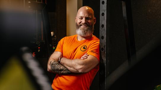 Lex Ernest sportinspirator, klik voor een vergroting