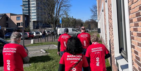 Mensen die via Fysiotherapie de Jong trainen voor de Your Marathon Challenge