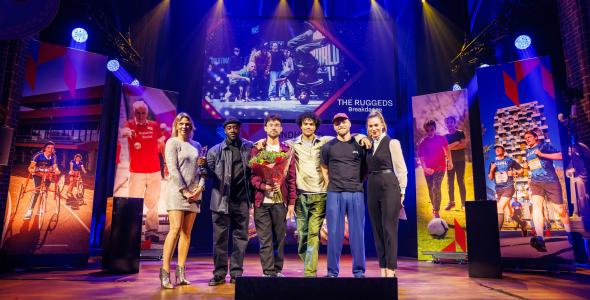 Sportploeg van het jaar die hun SportAward ontvangen