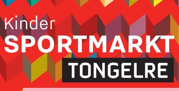 flyer van de kindersportmarkt op het dirigentplein in tongelre