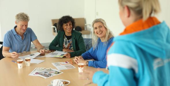 deelnemers workshop stevig op de pendalen