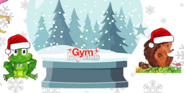 flyer van my gym club kerst peuteraanbod