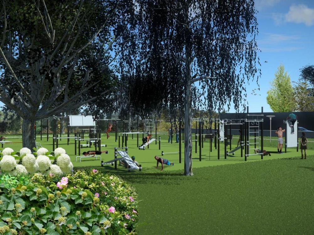 Impressie sporttoestellen Urban Sportpark